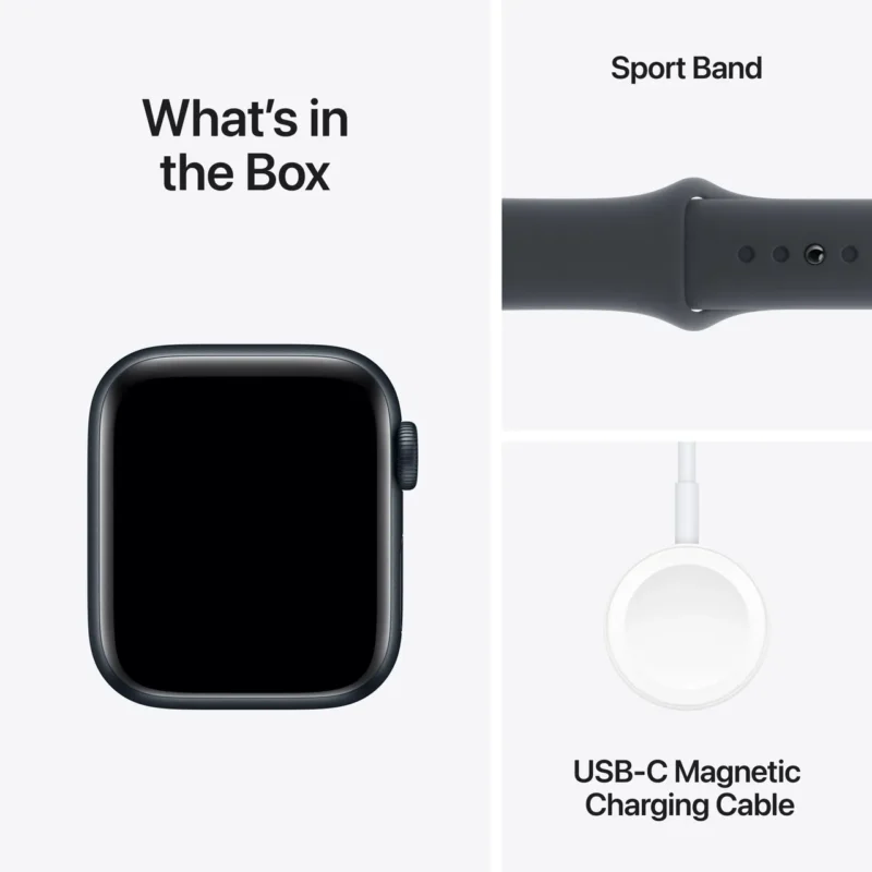 Apple Watch SE (2nd Gen), 40mm, Midnight Aluminium Case, GPS [2024] - Midnight Sport Band - S/M