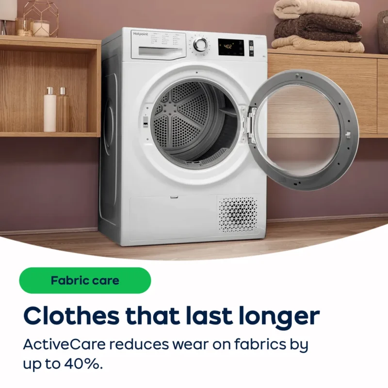Hotpoint ActiveCare NTM1192SKUK 9Kg Heat Pump Tumble Dryer - White - A++ Rated
